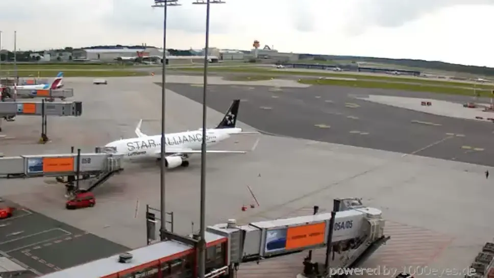 Spannende Webcam Airport Hamburg Bild