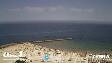 오데사 빅 분수의 해변 "10번째 스테이션" 웹캠 라이브 스트림
