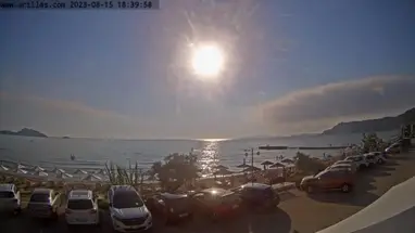 Playa Paralia Arillas, Arillas Magouladon cámara web en vivo