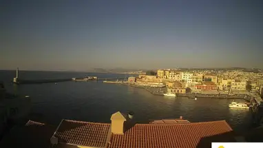 Веб-камера Старый венецианский порт Ханья в реальном времени