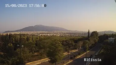 Kifissia, vista sulle montagne webcam dal vivo