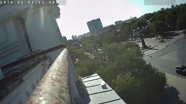 Vista para a Praça do Teatro do Teatro Pushkin, Evpatoria webcam ao vivo