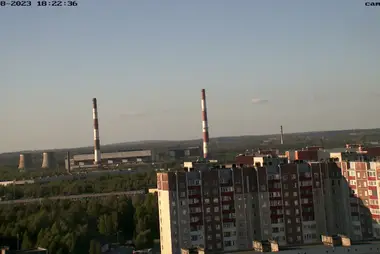 View of the power plant, St. Petersburg