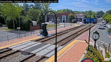 Ashland treinstation, Virginia online-webcam
