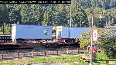 BNSF Railway Co - pátio Skykomish, Washington webcam ao vivo
