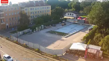 噴水、1 Maja street、Elblag ウェブカメラのライブストリーム