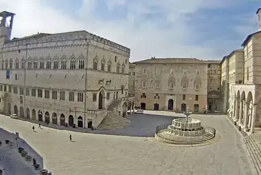 Webcam on the square of November 4, Perugia, Italy