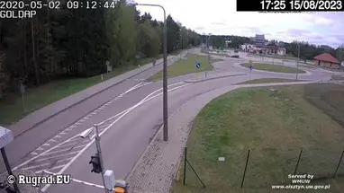 Punkt kontrolny samochodowy Gusiew, widok 2, Gołdap kamera na żywo