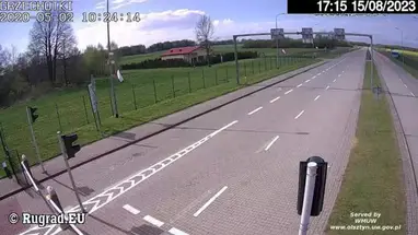 Automobile checkpoint Mamonovo, Grzechotki, view 3 Live Cam