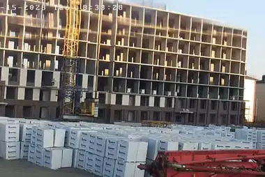 Construction of houses in Krasnodar, view 1