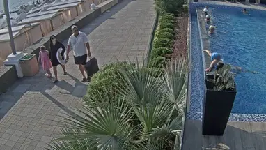 Terraplén del hotel Flamingo, Adler cámara web en vivo