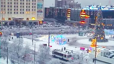 Plac „Pięć rogów” w Murmańsku kamera na żywo