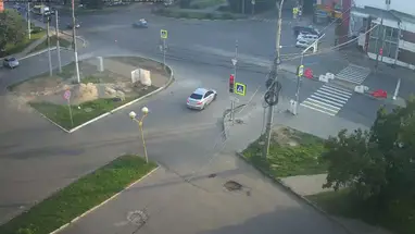 Skrzyżowanie Alei Lenina i ulicy Republikańskiej, widok 2 kamera na żywo