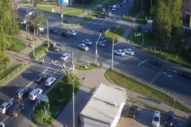 Intersection de Gorodskaya Val et Bolshaya Oktyabrskaya