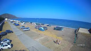 Dorfstrand „Rybachye“. Online-Webcam