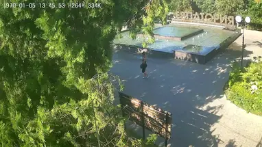 Licht- und Musikbrunnen, Lenin-Platz, Jewpatoria Online-Webcam