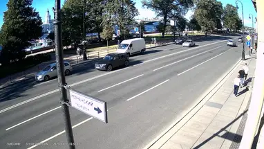 Kreuzung des Admiralteyskaya-Damms, Kerchensky Lane Online-Webcam