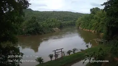 Fluss Khwae Noi, Sai Yok Nationalpark Online-Webcam