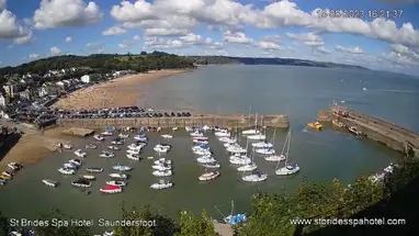 Port de Saundersfoot webcam en direct