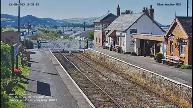 Ferrovia del West Somerset (ancora blu) webcam dal vivo