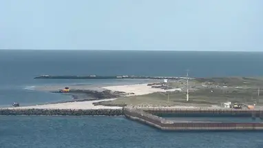 Faro di Helgoland Düne webcam dal vivo
