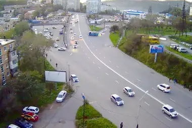 Webcam at the exit from Admiral Yumashev Street in Vladivostok