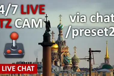 Webcam on the Admiralty Embankment in St. Petersburg