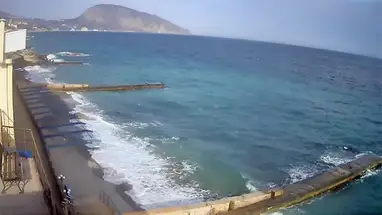 Spiaggia del sanatorio «Ai-Danil». webcam dal vivo