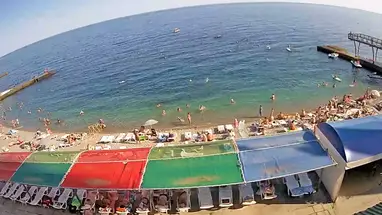Bãi biển Sanatorium "Ai-Petri", Crimea phát trực tiếp qua webcam