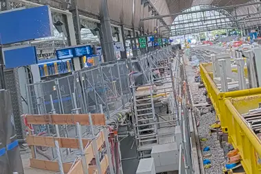 Lavori in banchina al settore O, stazione di Amsterdam Centrale