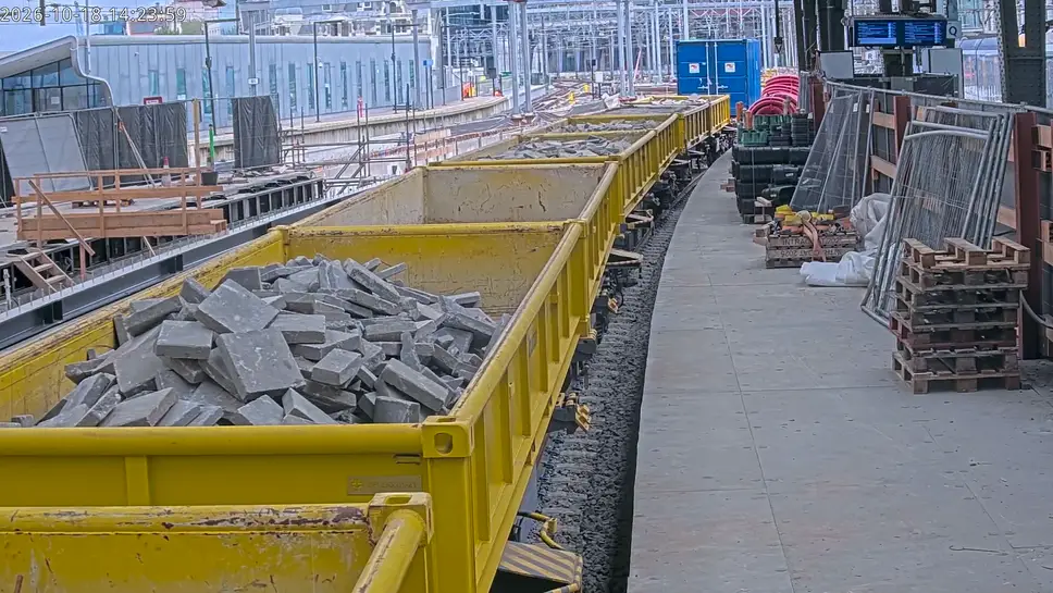 Live Webcam Platform Works at Sector Q, Amsterdam Centraal