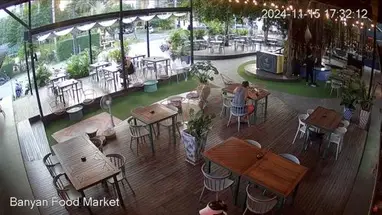Веб-камера Продовольственный рынок Баньян, Самуи в реальном времени