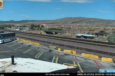 Barstow Station, voie ferrée, Californie