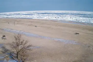 Веб-камера на пляжі заповідника Бірючий в Кирилівці