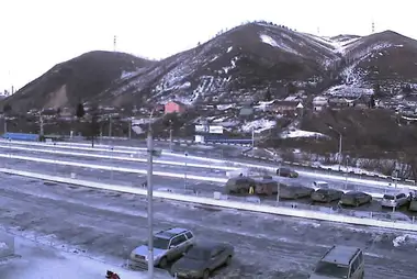 Ski complex "Bobrovy Log", parking, Krasnoyarsk