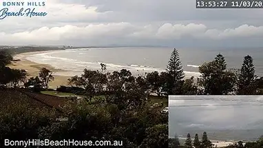 Dom na plaży w Bonny Hills kamera na żywo