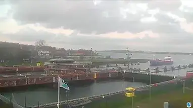 基尔运河,布伦斯比特尔船闸 在线网络摄像头