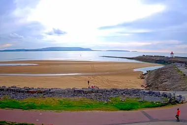 Spiaggia e faro di Burry Port