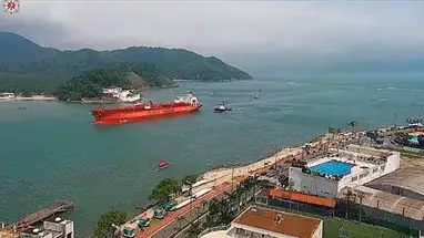 Entrance to the Port of Santos Canal Live Cam