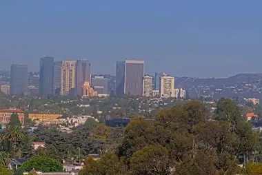 Skyline van Century City vanaf Culver City