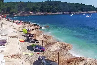 PTZ webcam in Cicat Cove in Croatia