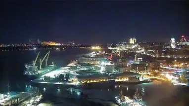 De stadshaven van Quebec online-webcam