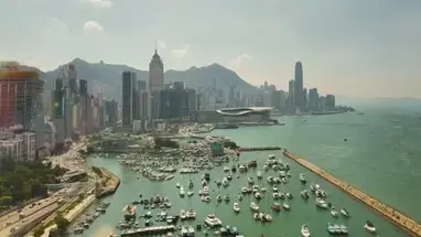Câmera do horizonte de Hong Kong webcam ao vivo