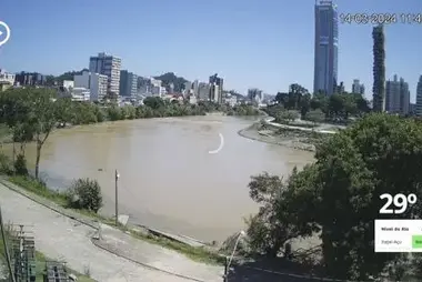 Itajaí-Açu-Fluss Blumenau, Brasilien