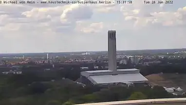 Vista panorâmica do telhado da Corbusier House webcam ao vivo