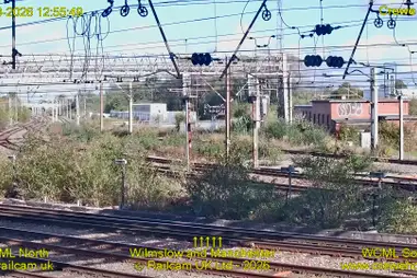 Crewe, Nordende des Bahnhofs