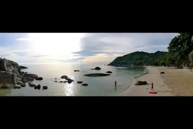 Panoramablick auf die Crystal Bay