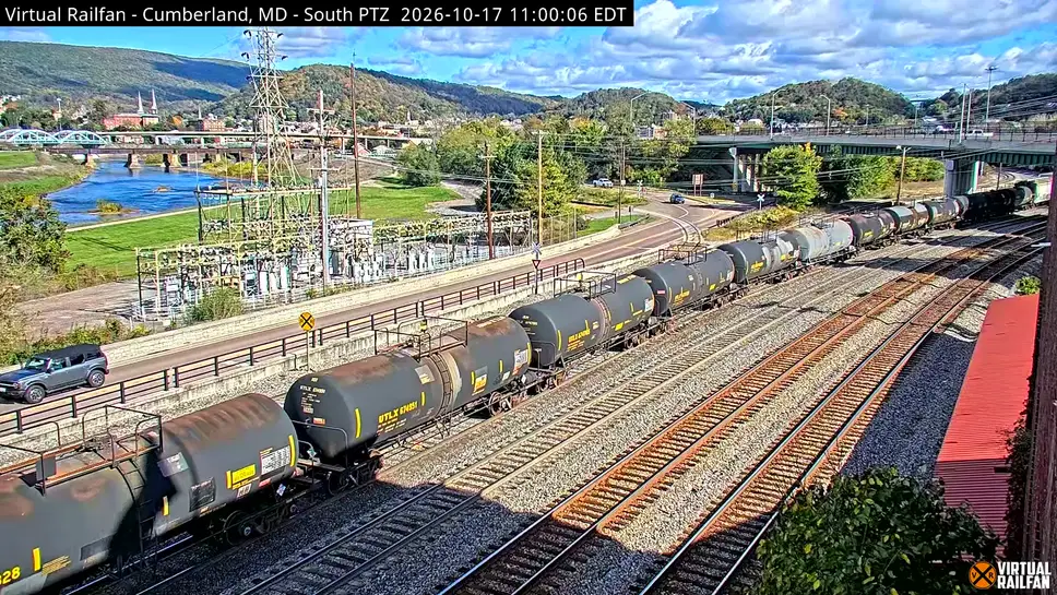 Cámara web en vivo Línea ferroviaria de Cumberland Heights, Maryland