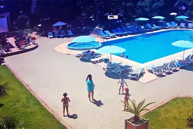 Webcam at the swimming pool of the hotel «Demerdzhi», Crimea