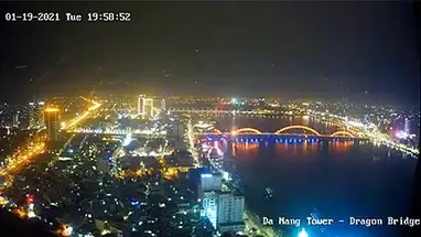 Cầu Dragon, Đà Nẵng phát trực tiếp qua webcam